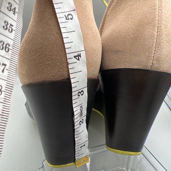 Cole Haan "BRITT" Beige Suede Ankle Wedge booties  sz 9.5B - Picture 7 of 8